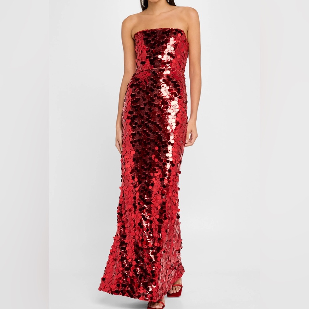 Bronx and Banco
Farah Strapless Sequin Column Gown